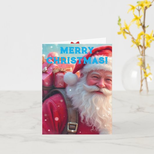 クリスマス カード (黄色い花)