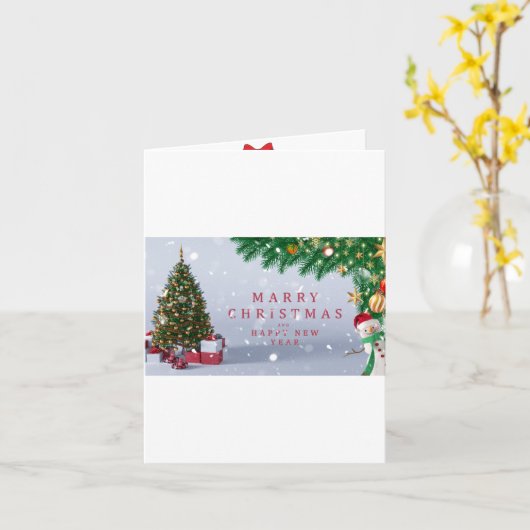 クリスマス カード (黄色い花)