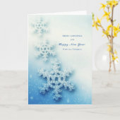 クリスマス カード (黄色い花)