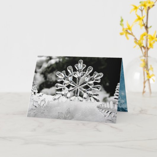 クリスマス カード (黄色い花)