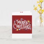 クリスマス カード (黄色い花)