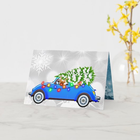 クリスマス カード (黄色い花)