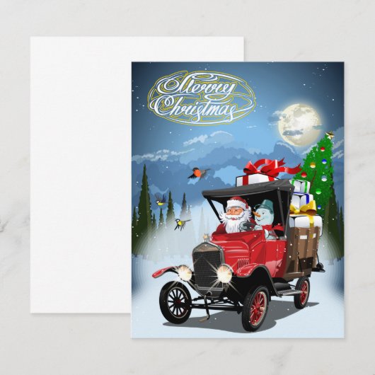 クリスマス カード あいさつ (正面/裏面)