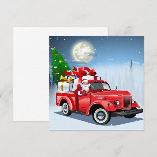 クリスマス カード あいさつ (正面/裏面)