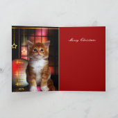 クリスマス カード ネコ 子猫 (内部)