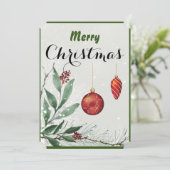 クリスマス カード 個人名入れ (スタンド正面)