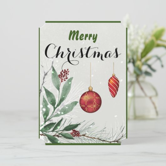 クリスマス カード 個人名入れ (スタンド正面)