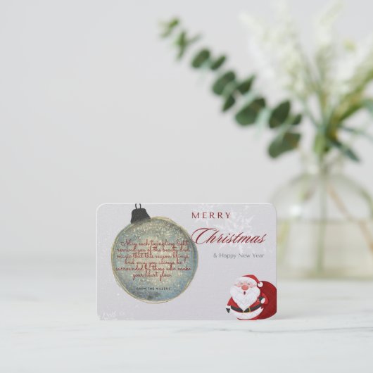 クリスマス・カード 名刺 (スタンド正面)