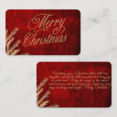 クリスマス・カード 名刺 (正面/裏面)