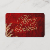 クリスマス・カード 名刺 (正面)