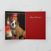 クリスマス カード 犬 いぬ イヌ 子犬 (内部)