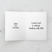 クリスマス·カー祝ドで待ちきれない シーズンカード (内部)