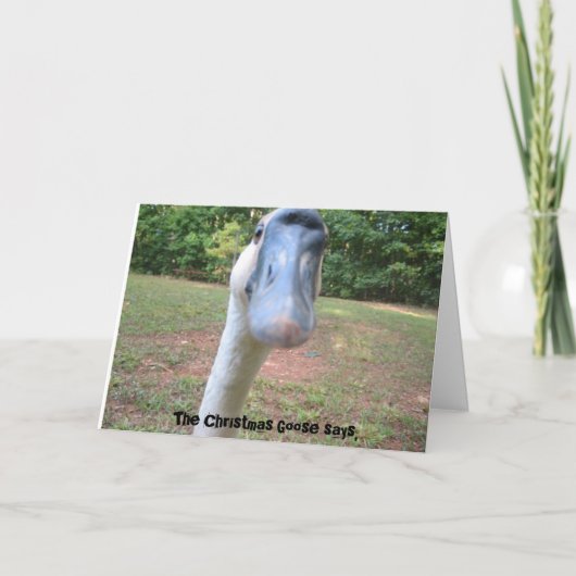 クリスマス・ガチョウは言った。 シーズンカード (正面)