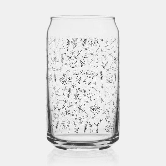 クリスマス ガラス缶 (左)