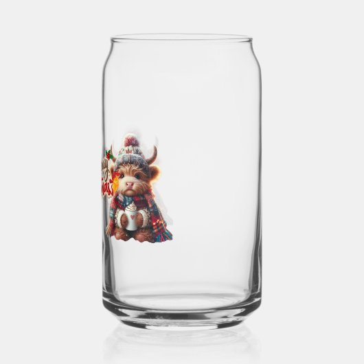 クリスマス ガラス缶 (左)