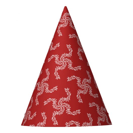 クリスマス ガーランド 赤, クリスマス 装飾, Xmas パーティーハット (正面)