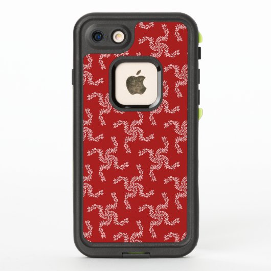 クリスマス ガーランド 赤, クリスマス 装飾, Xmas LifeProof iPhoneケース (裏面)