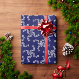 クリスマス ガーランド 青, クリスマス 装飾, クリスマス ラッピングペーパー