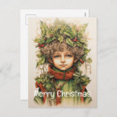クリスマス・ガール・カスタム 8/25 シーズンポストカード (正面/裏面)