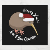 クリスマス・キウィ ビールラベル (シングルラベル)