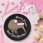 クリスマス・キウィ ペーパープレート (パーティー)