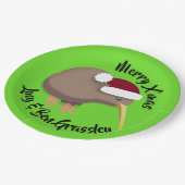 クリスマス・キウィ ペーパープレート (アングル)