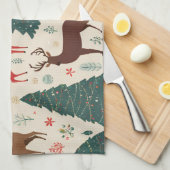 クリスマス キッチンタオル (四つ折り)