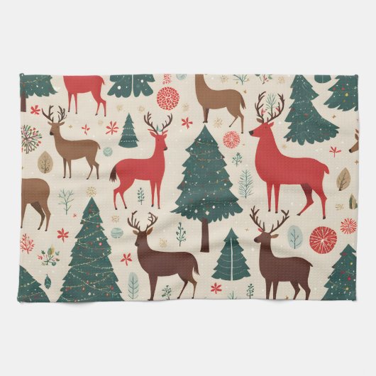クリスマス キッチンタオル (横)