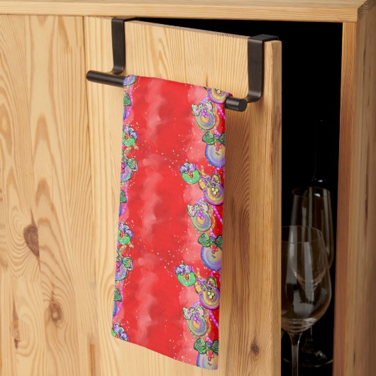 クリスマス キッチンタオル (三つ折り)
