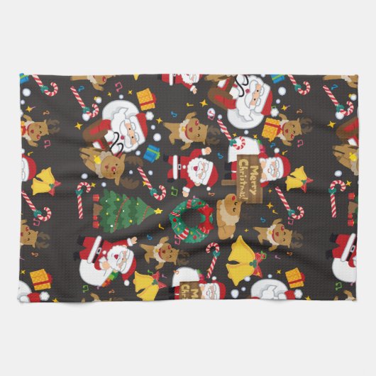 クリスマス キッチンタオル (横)
