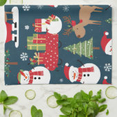 クリスマス キッチンタオル (折り畳み)