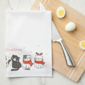 クリスマス！ キッチンタオル (四つ折り)