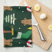 クリスマス キッチンタオル (四つ折り)