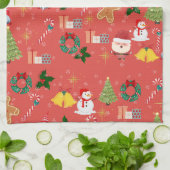クリスマス キッチンタオル (折り畳み)