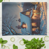 クリスマス キッチンタオル (折り畳み)