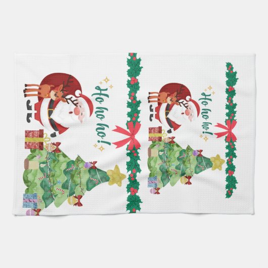 クリスマス キッチンタオル (横)