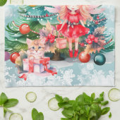 クリスマス キッチンタオル (折り畳み)