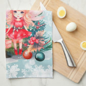 クリスマス キッチンタオル (四つ折り)