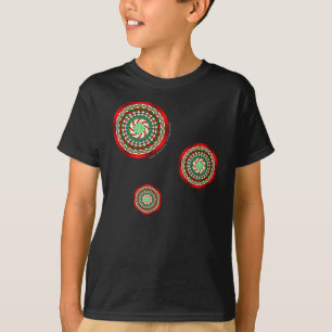 クリスマス・キッドとベビー・ダーク・シャツの色 Tシャツ