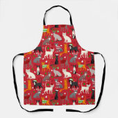 クリスマス・キャッツ エプロン (正面)
