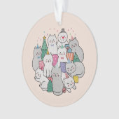 クリスマス・キャッツ オーナメント (正面)