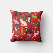 クリスマス・キャッツ クッション (正面)