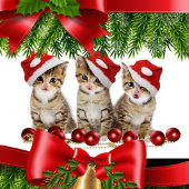 クリスマス・キャッツ クッション