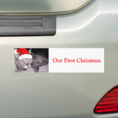 クリスマス・キャッツ バンパーステッカー (車上)
