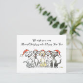 クリスマス・キャッツ・ホリデー・グリーティング シーズンポストカード (スタンド正面)