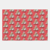 クリスマス・キャッツ ラッピングペーパーシート (正面3)