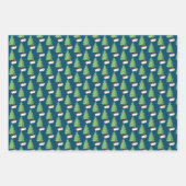 クリスマス・キャッツ ラッピングペーパーシート (正面3)