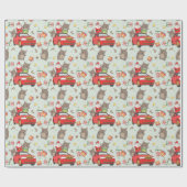 クリスマス・キャッツ ラッピングペーパー (フラット)