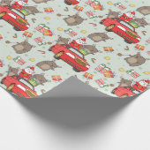 クリスマス・キャッツ ラッピングペーパー (角)
