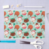 「クリスマス・キャッツ」 薄葉紙 (クラフト)
